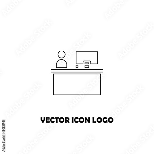 Business vector icon logo illustration