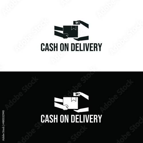 Cash on delivery icon vector illustration isolated on white background