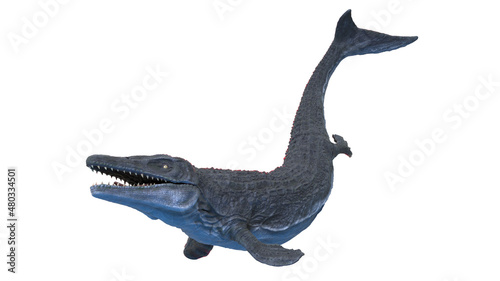 Canvas Print 3d rendered illustration of a Mosasaurus