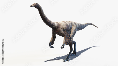 3d rendered illustration of an Ornithomimus