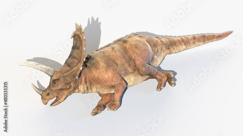 3d rendered illustration of a Pentaceratops