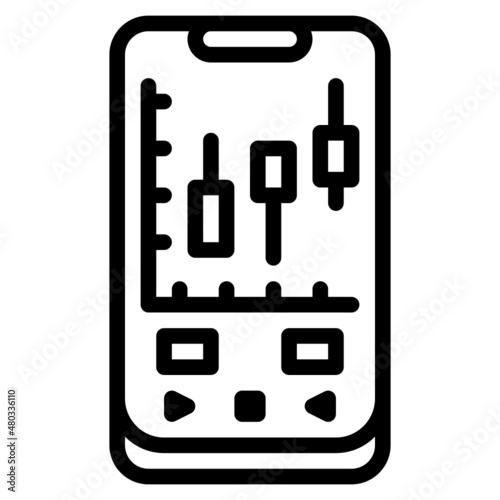 trading line icon