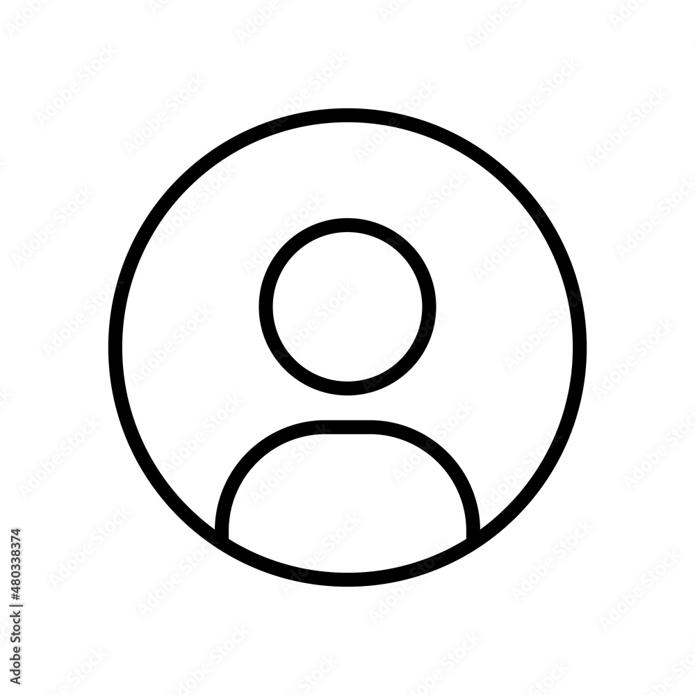 Profile icon or account icon or etc. Vector. Profile icon or account icon or etc. Vector.