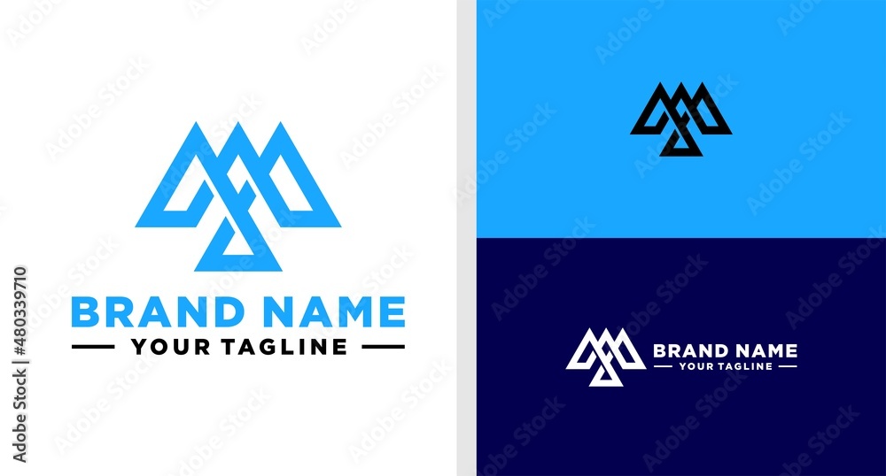 LETTER M LOGO BIRD LINE MONOGRAM EDITABLE LETTER M LOGO BIRD LINE MONOGRAM EDITABLE