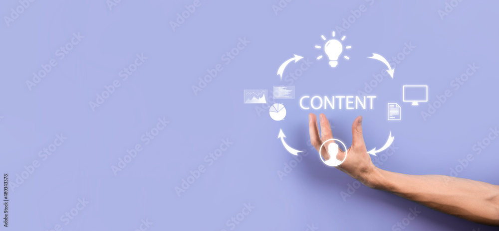 Content marketing cycle - creating, publishing, distributing content for a targeted audience online and analysis. Content marketing cycle - creating, publishing, distributing content for a targeted audience online and analysis.