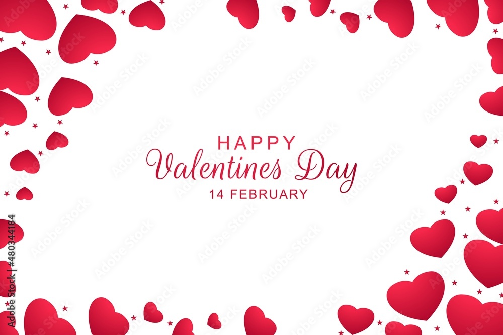 Beautiful decorative heart valentines day card background Beautiful decorative heart valentines day card background