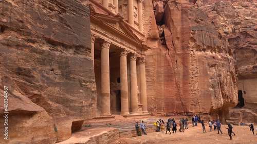 Treasury Building in Petra - Jordan, World Heritage Site