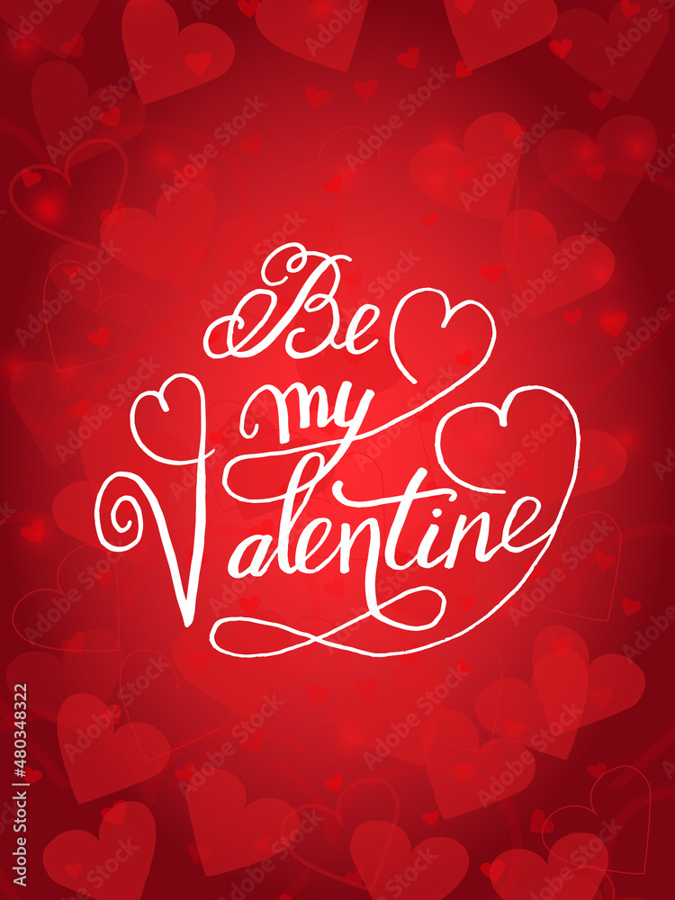 Happy Valentine s Day card. Hand drawn romantic lettering. Holiday design, greeting cards, gift card, wedding invitation. Vector Happy Valentine s Day card. Hand drawn romantic lettering. Holiday design, greeting cards, gift card, wedding invitation. Vector