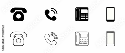 Contact icon vector. Сall web signs.