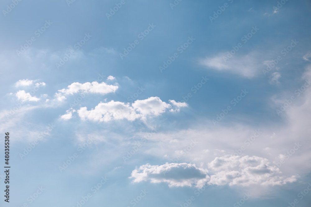 Angelic white clouds at blue sky . Summer heaven background Angelic white clouds at blue sky . Summer heaven background