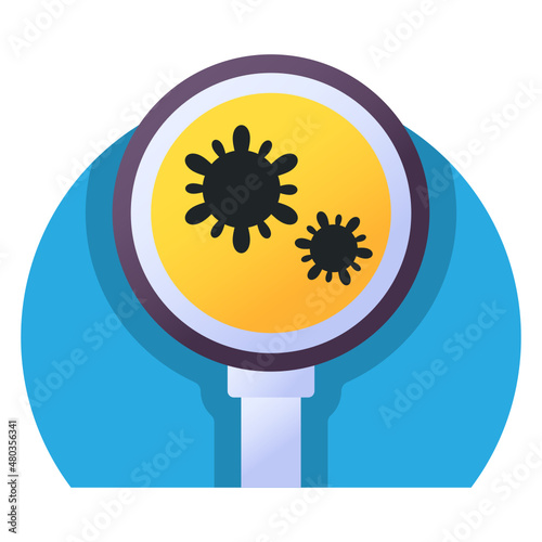 Coronavirus pandemic outbreak Concept Vector color Icon Design, Modern traffic guide warning sign, Regulatory and recognisable symbol, Mandatory Road signage stock illustration