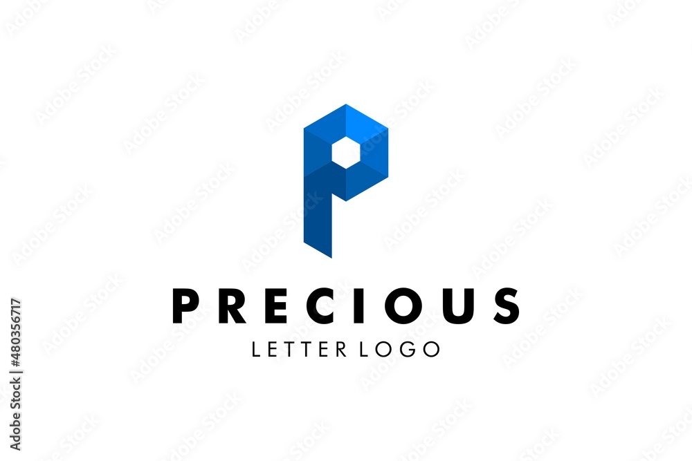Letter P Logo : Suitable for Company Theme, Technology Theme, Initial Theme, Infographics and Other Graphic Related Assets.