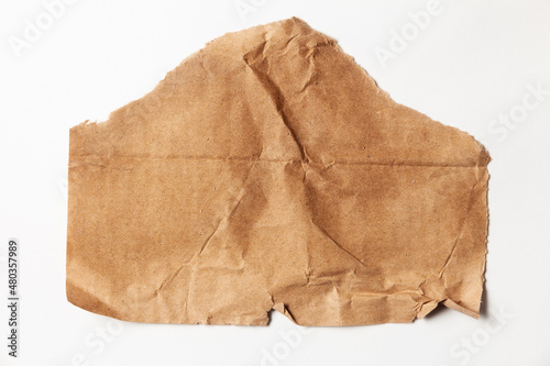 Картината върху платно crumpled cardboard craft pape