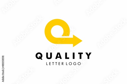 Letter Q Logo : Suitable for Company Theme, Logistic Shipping Theme, Technology Theme, Initial Theme, Infographics and Other Graphic Related Assets.