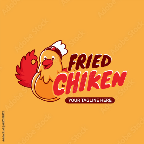 Fried chicken logo for restaurant