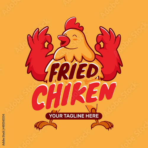 Fried chicken logo for restaurant