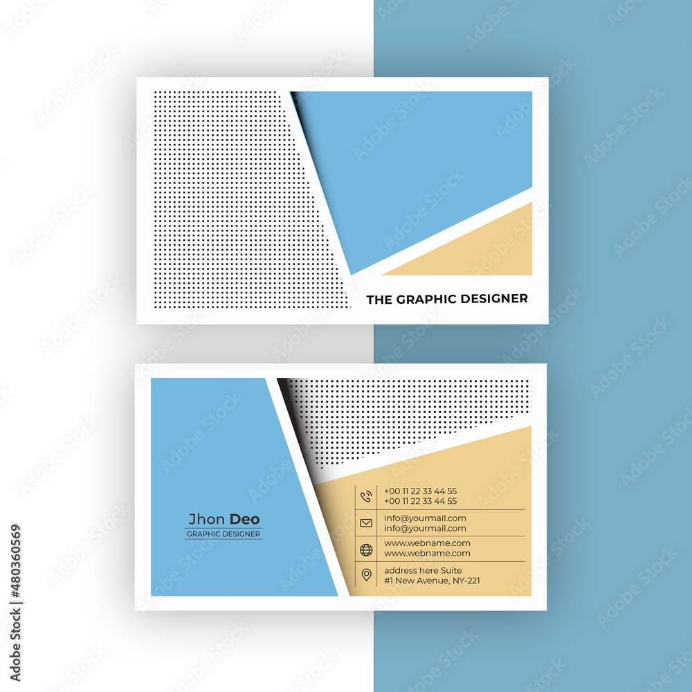 Fototapeta premium Business Card Set- Creative and Clean Business Card Template.