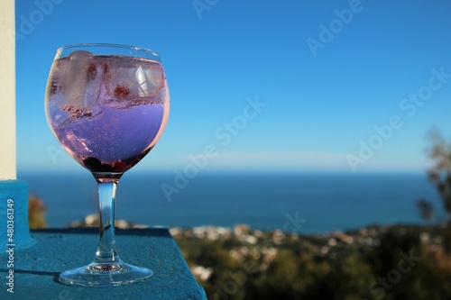 Gin tonic with a view