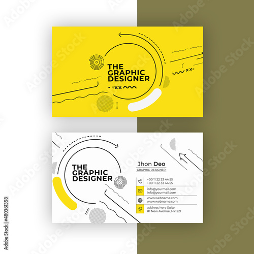 Business Card Set- Creative and Clean Business Card Template.