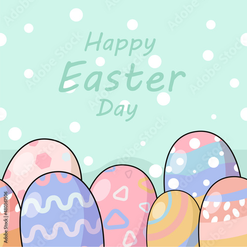 The background easter day design of the pattern for the carpet background. fabric wallpaper and shirt vector image