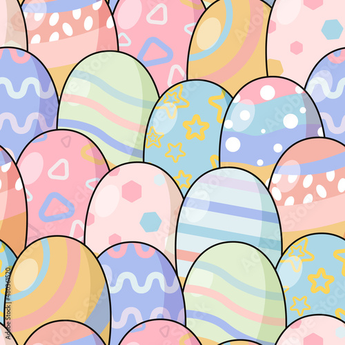 The background easter day design of the pattern for the carpet background. fabric wallpaper and shirt vector image