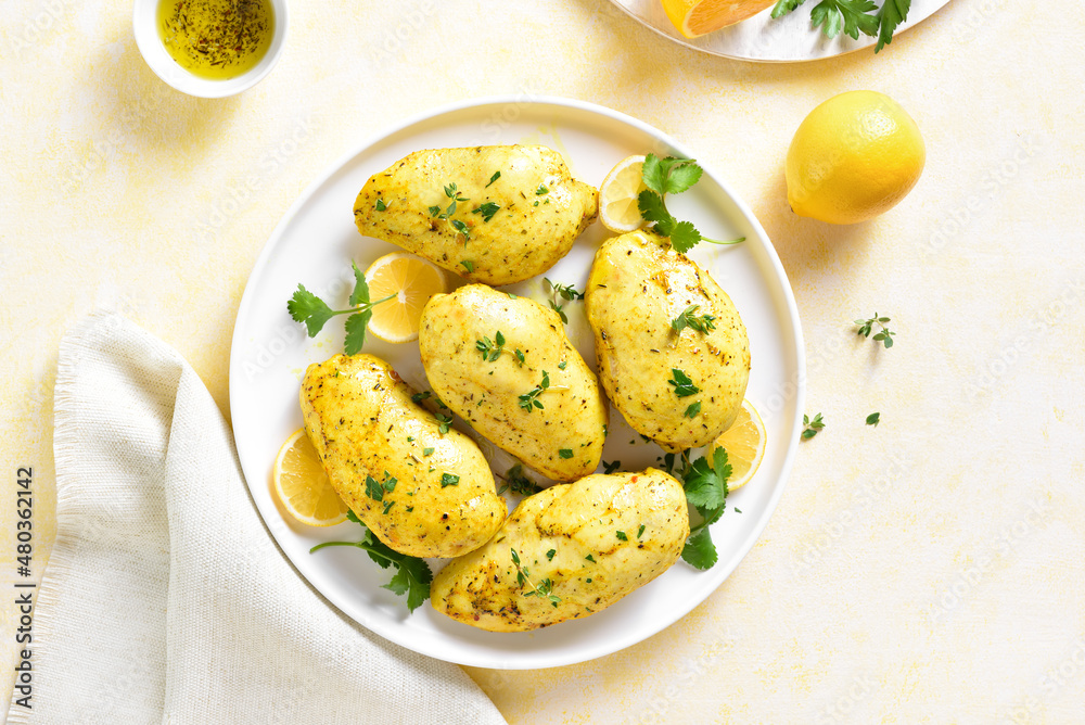 Baked turmeric chicken breasts Baked turmeric chicken breasts