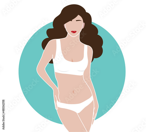 Woman with perfect body