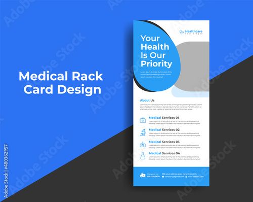 Medical dl rack card template