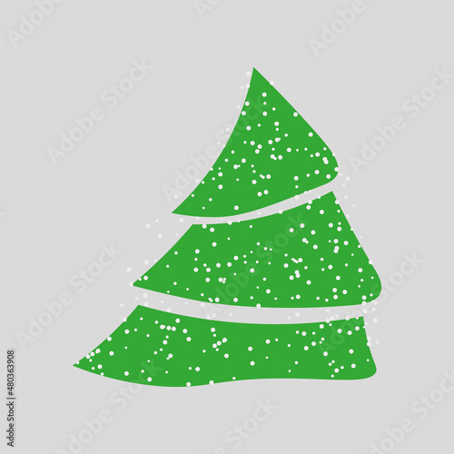Christmas tree sign icon. Vector illustration eps 10.
