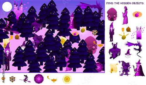 Finde die versteckten Gegenstände - Suchen-und-Finden-Spiel für Kinder