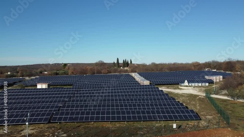 Wallpaper Mural drone sky view of solar panel field for green energy 4K Torontodigital.ca