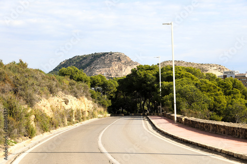 Fotografia The Castillo Santa Barbara is a very touristy place in the city of Alicante in S