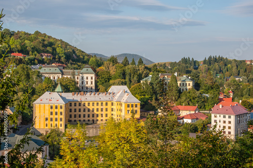 Former Mining Academy. Buildings of the first technical university in the world founded in 1735 in Banska Stiavnica, Slovakia.