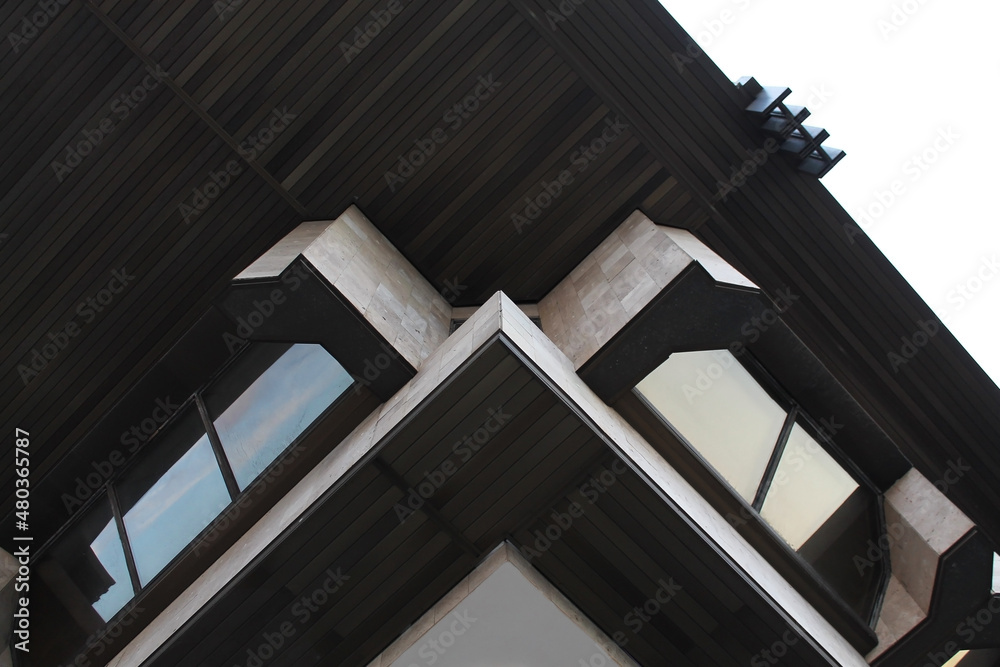 Fototapeta premium The Contemporary City Building in Modernism Style