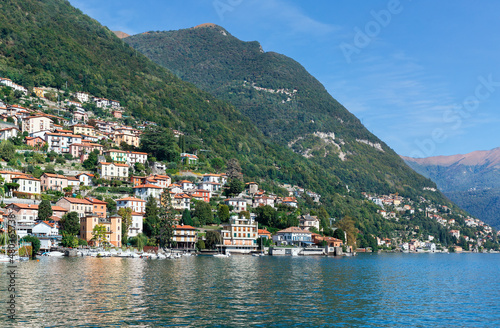 beautiful city landscape on lake Como