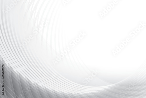 Abstract white and gray color, modern design background with geometric shape. Vector illustration.