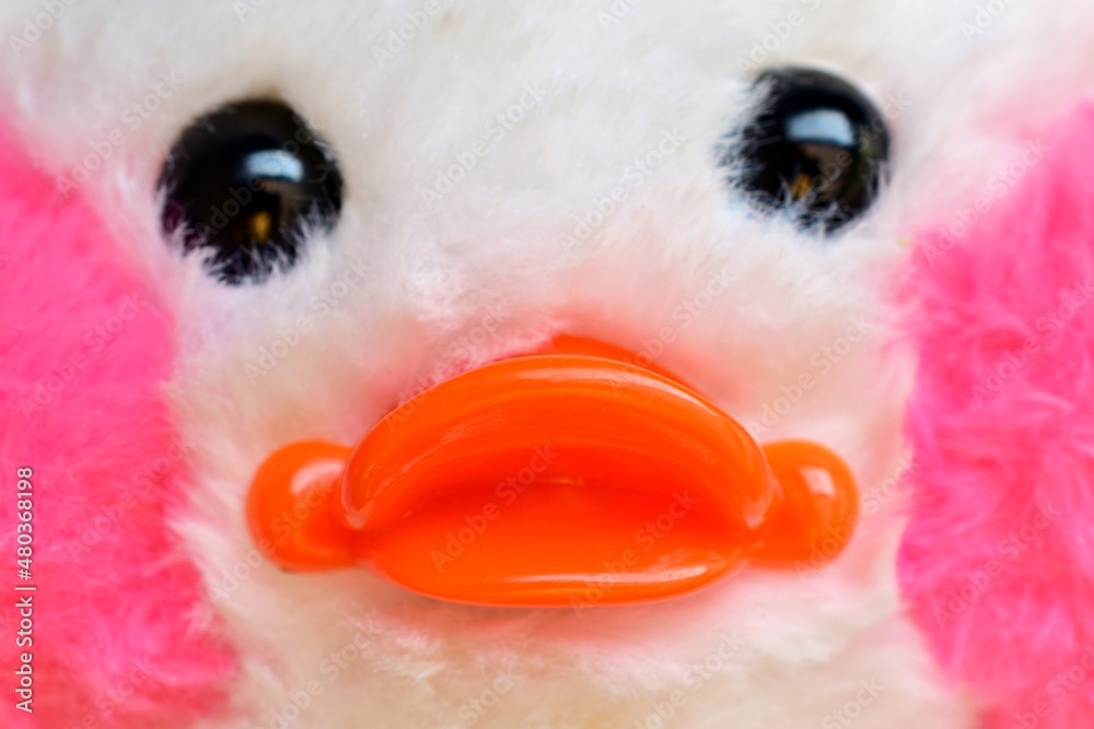 duck face close up