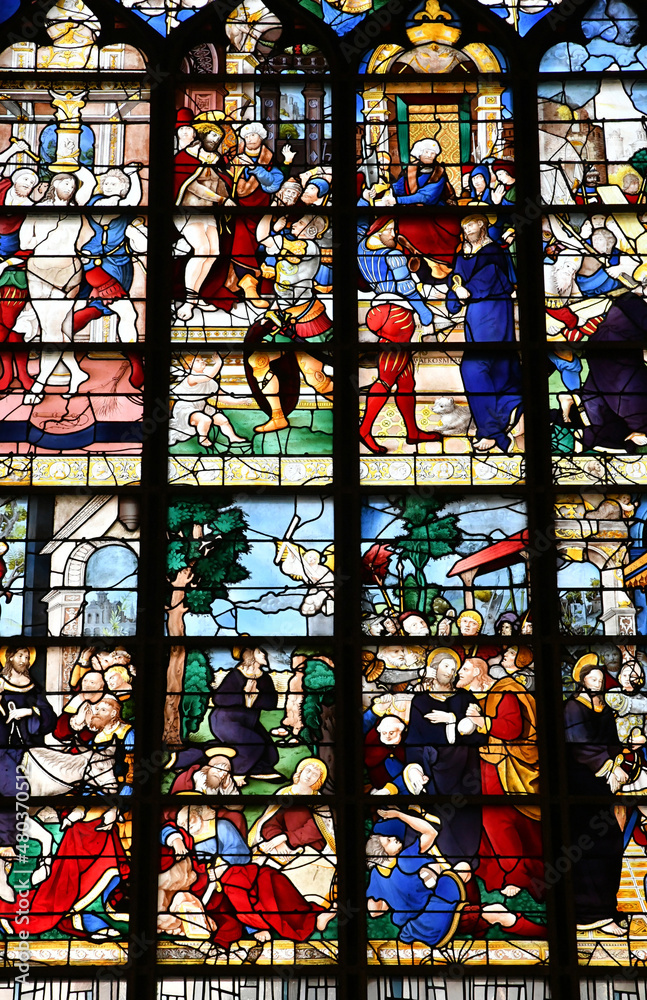 Rouen; France - september 21 2019 : Sainte Jehanne d Arc church