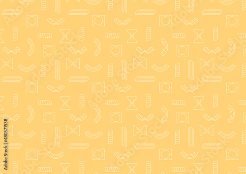 Pasta noodles pattern wallpaper. noodles icon background.