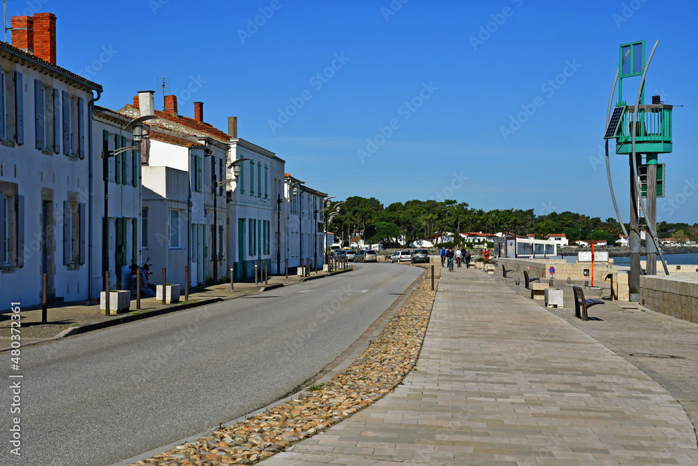 Rivedoux Plage, ile de Re, France - march 13 2020 : the small village