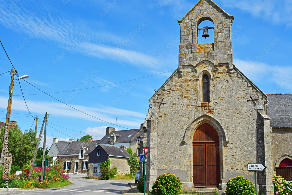 Sarzeau, France - june 6 2021 : Kerguet church