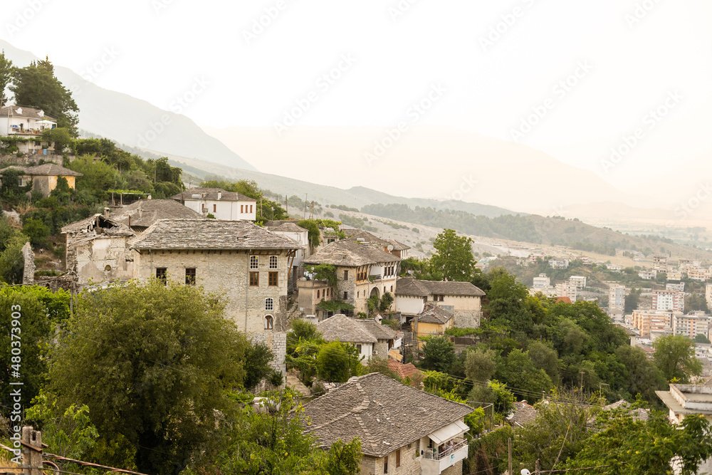 Obraz premium View of Old Town Gjirokaster, Albania