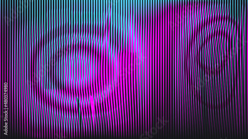 Glitch distorted geometric background . Modern art design . Noise destroyed glitched poster . Trendy defect error background with speed arrows . Glitched artwork  .Broken effect .vector 