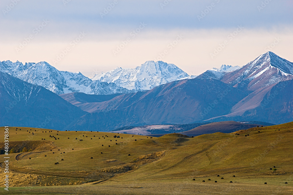 Morning over the hayfields of the Western Caucasus Morning over the hayfields of the Western Caucasus