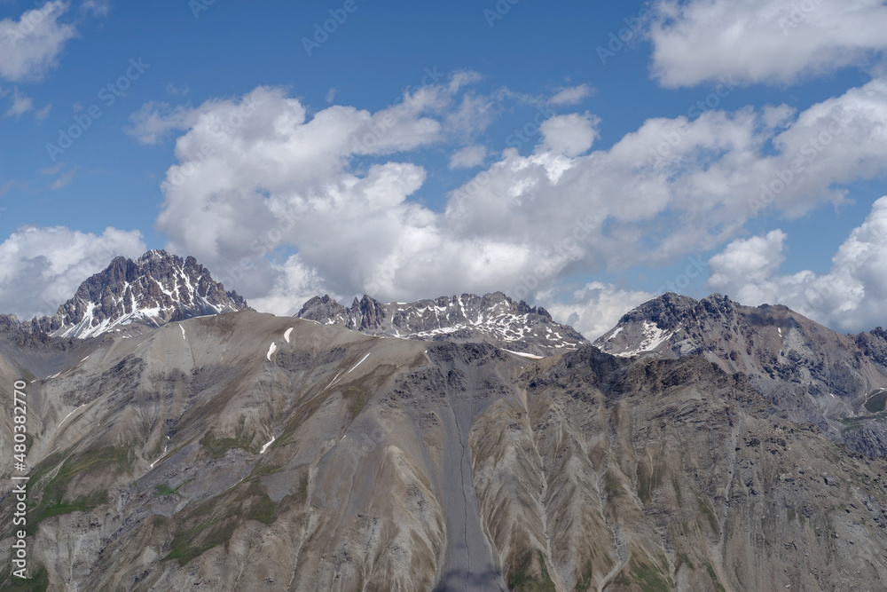 Cottian Alps mountain range in the southwestern part of the Alps, borders between France (Hautes-Alpes and Savoie) and Italy (Piedmont region)