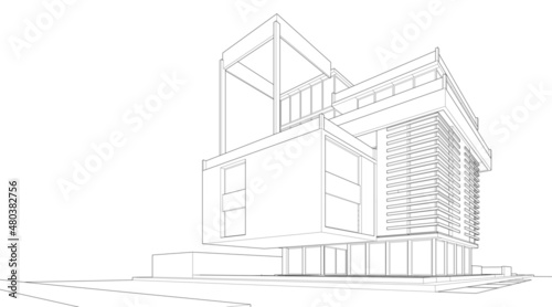 abstract architectural sketch