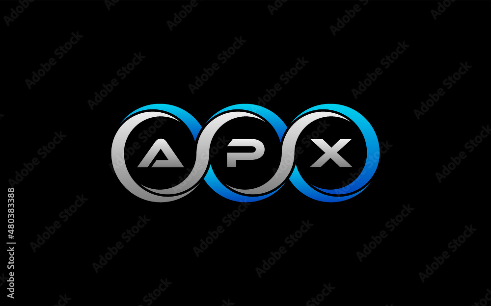 APX Letter Initial Logo Design Template Vector Illustration