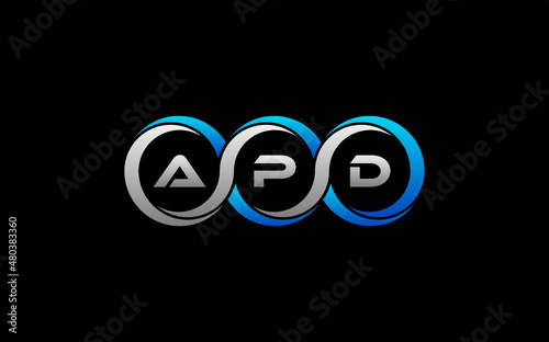 APD Letter Initial Logo Design Template Vector Illustration