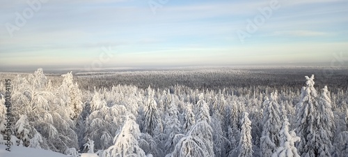 Winter in Permsky Kray, Russia photo