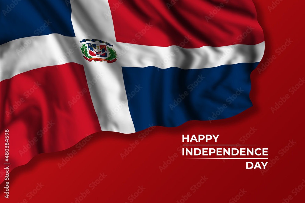 Dominican Republic independence day greetings card